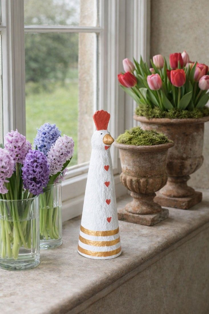 Puiut-figurina din materiale reciclabile