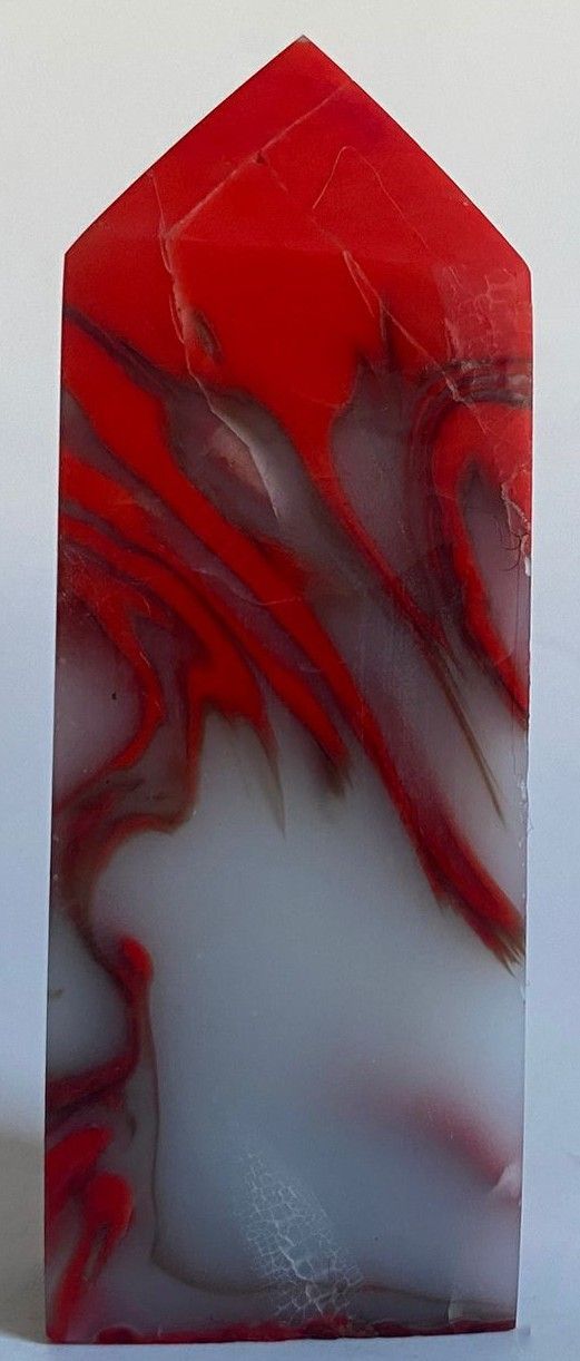 Piatra Chicken Blood - Obelisc piatra de sinteza