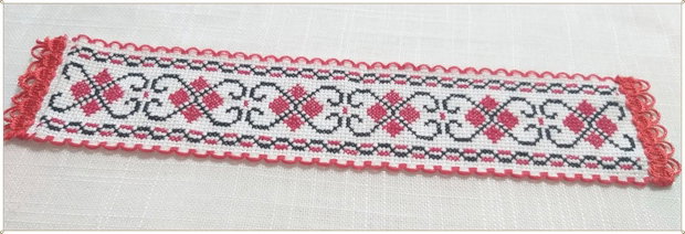 SEMN DE CARTE CUSUT CU MOTIV POPULAR-CLEPSIDRA