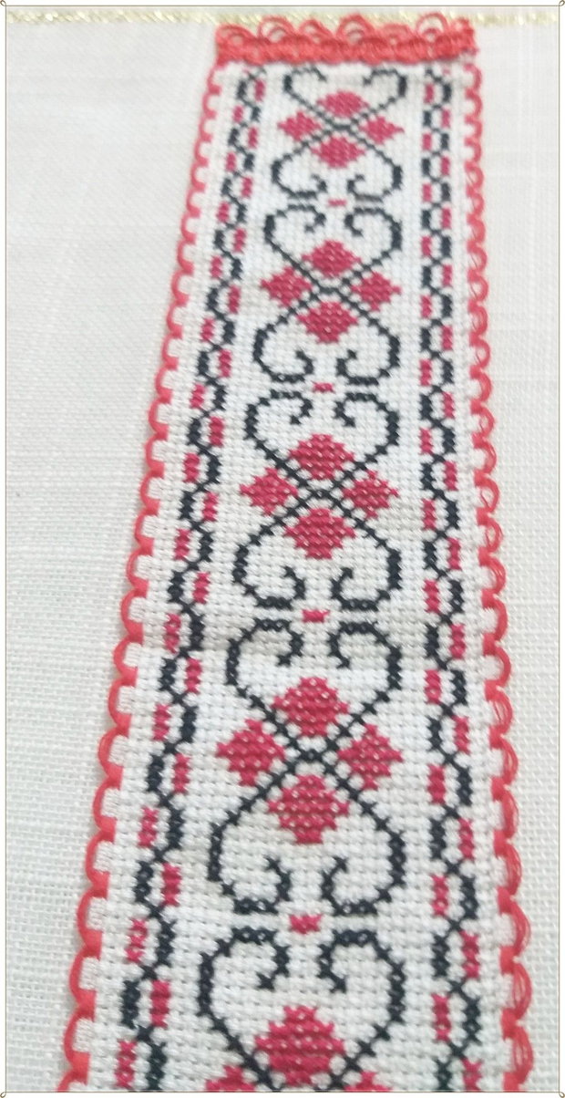 SEMN DE CARTE CUSUT CU MOTIV POPULAR-CLEPSIDRA