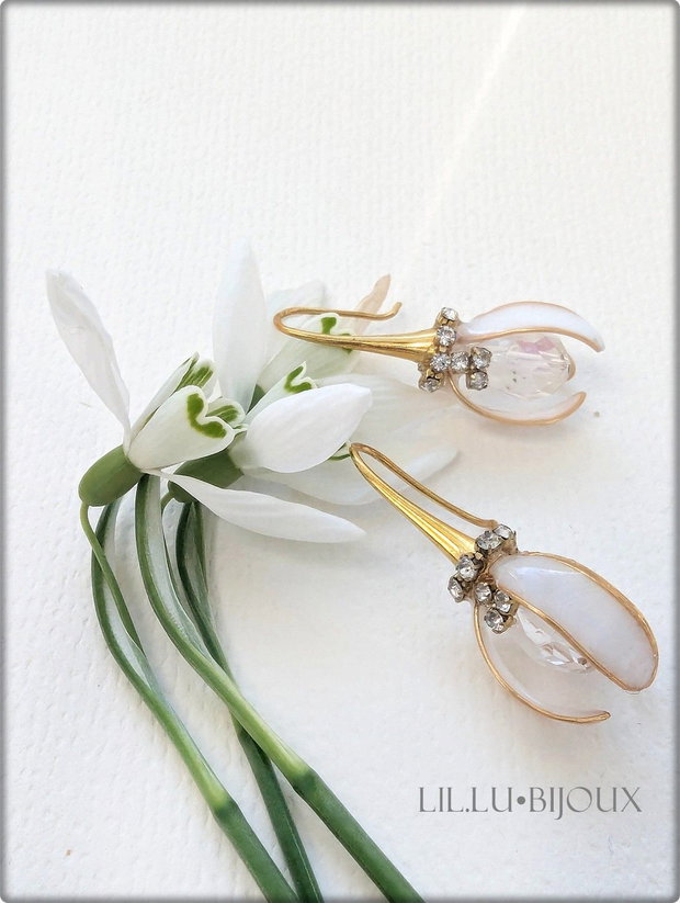 CERCEI GHIOCEI STILIZAȚI din sârmă aurie bijuterii handmade delicate, inspirație florală