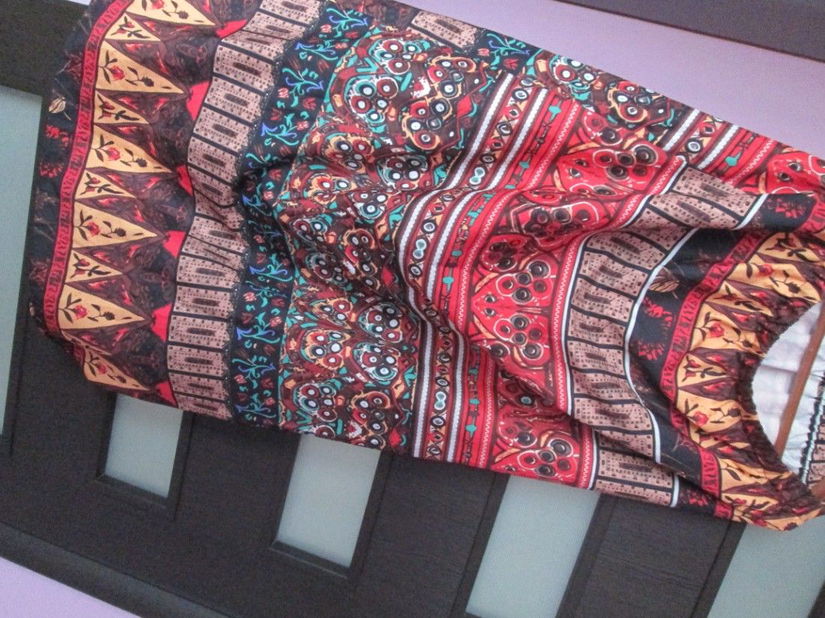 fusta lunga colorata XL