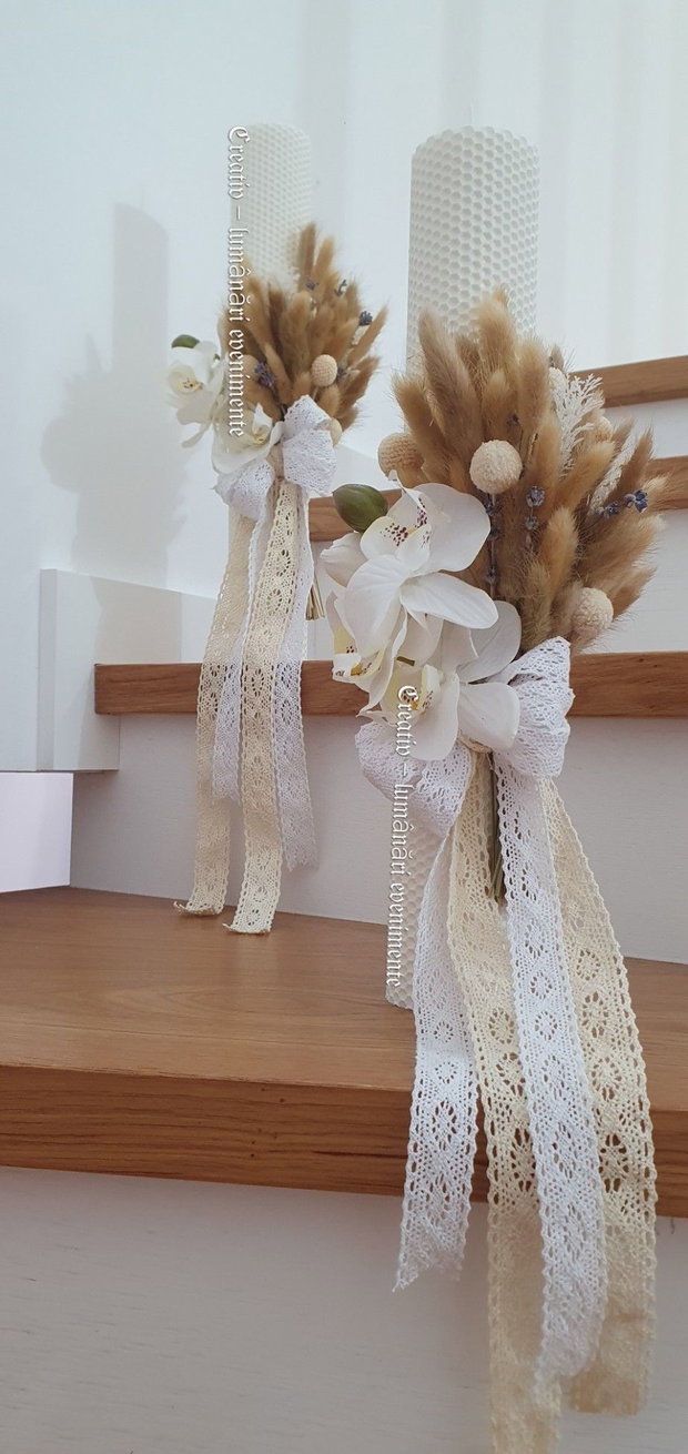 Lumânări nuntă sau botez
