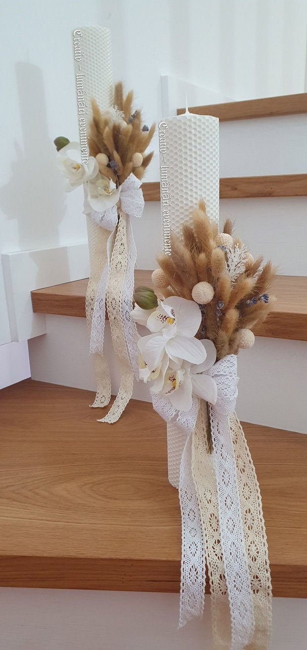 Lumânări nuntă sau botez