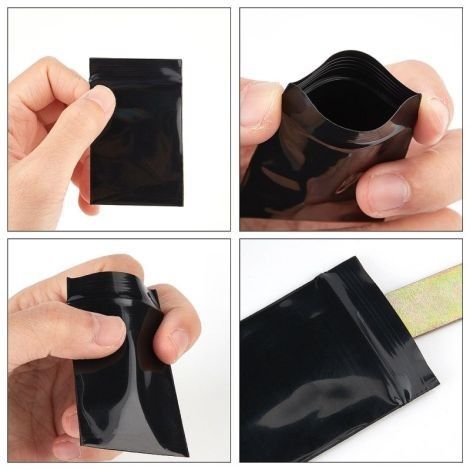 Pungi ziplock negre