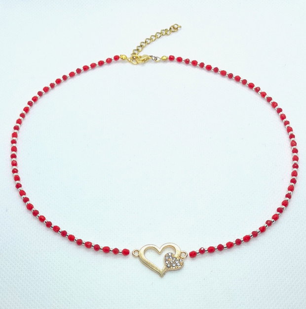 Colier din cristale cu inima