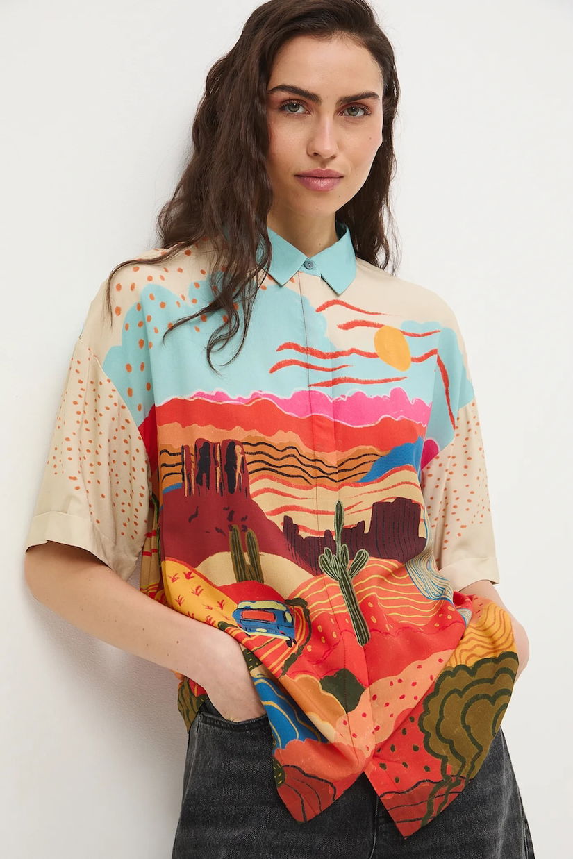 Medicine cămașă pentru femei, din vâscoză