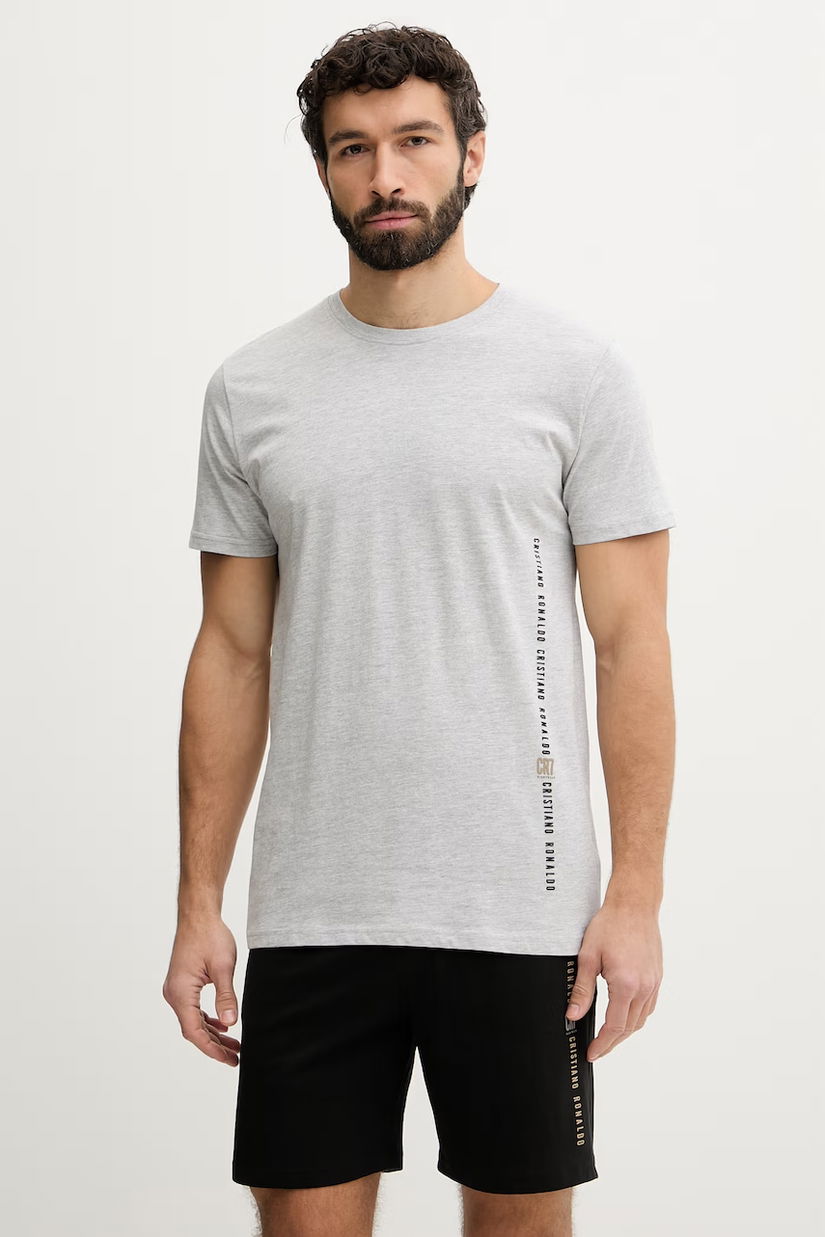 CR7 Cristiano Ronaldo pijama din două piese de bărbați din bumbac