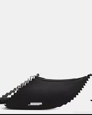 Karl Lagerfeld geantă baguette pentru femei, cu imitație de piele IKON