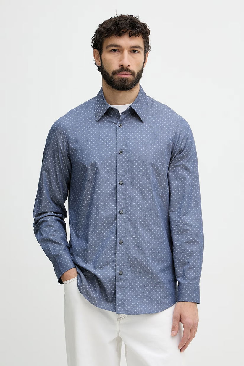 Armani Exchange cămașă pentru bărbați, din bumbac