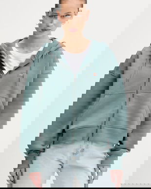 Dickies hanorac cu fermoar și glugă pentru femei