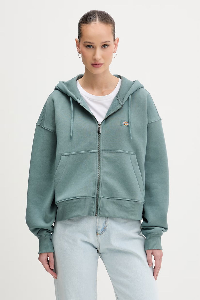 Dickies hanorac cu fermoar și glugă pentru femei