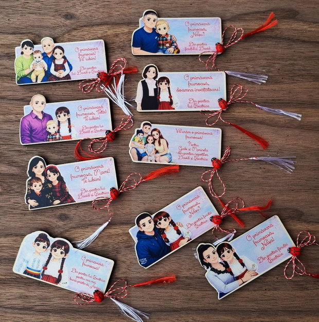 Martisor MAGNETIC Personalizat - Fata/Baiat
