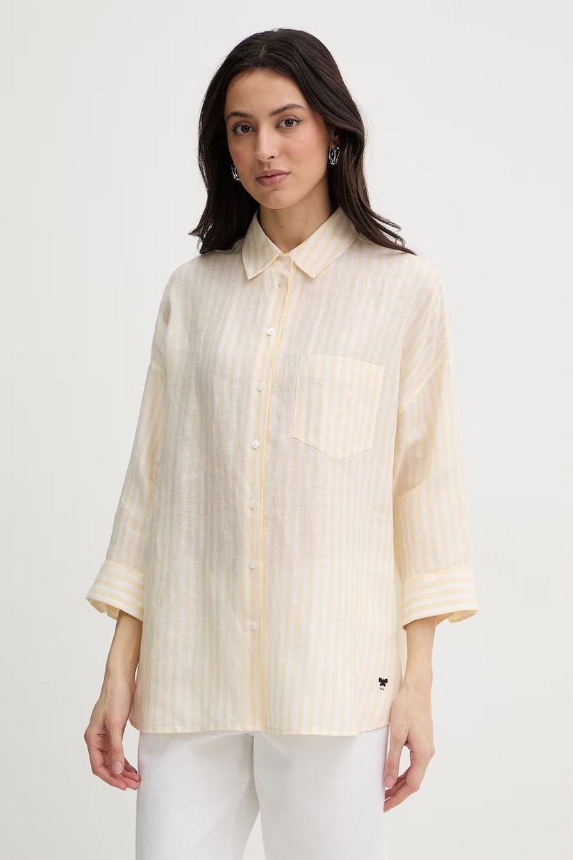 Weekend Max Mara cămașă pentru femei, din in PANETTO