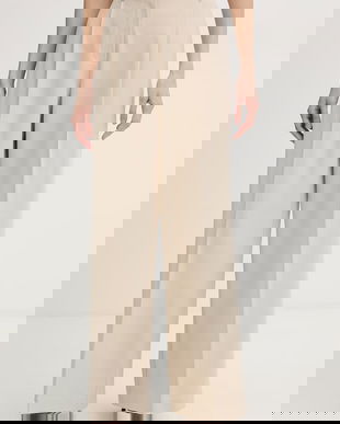 MM by Max Mara pantaloni de pentru femei, din bumbac PANNO