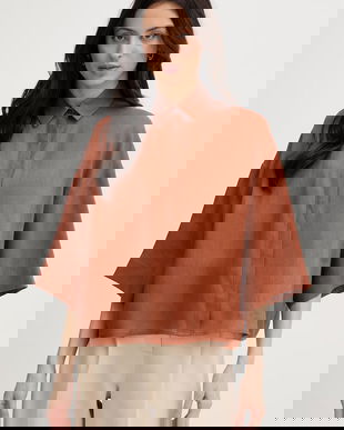 MM by Max Mara cămașă pentru femei, din in RITO