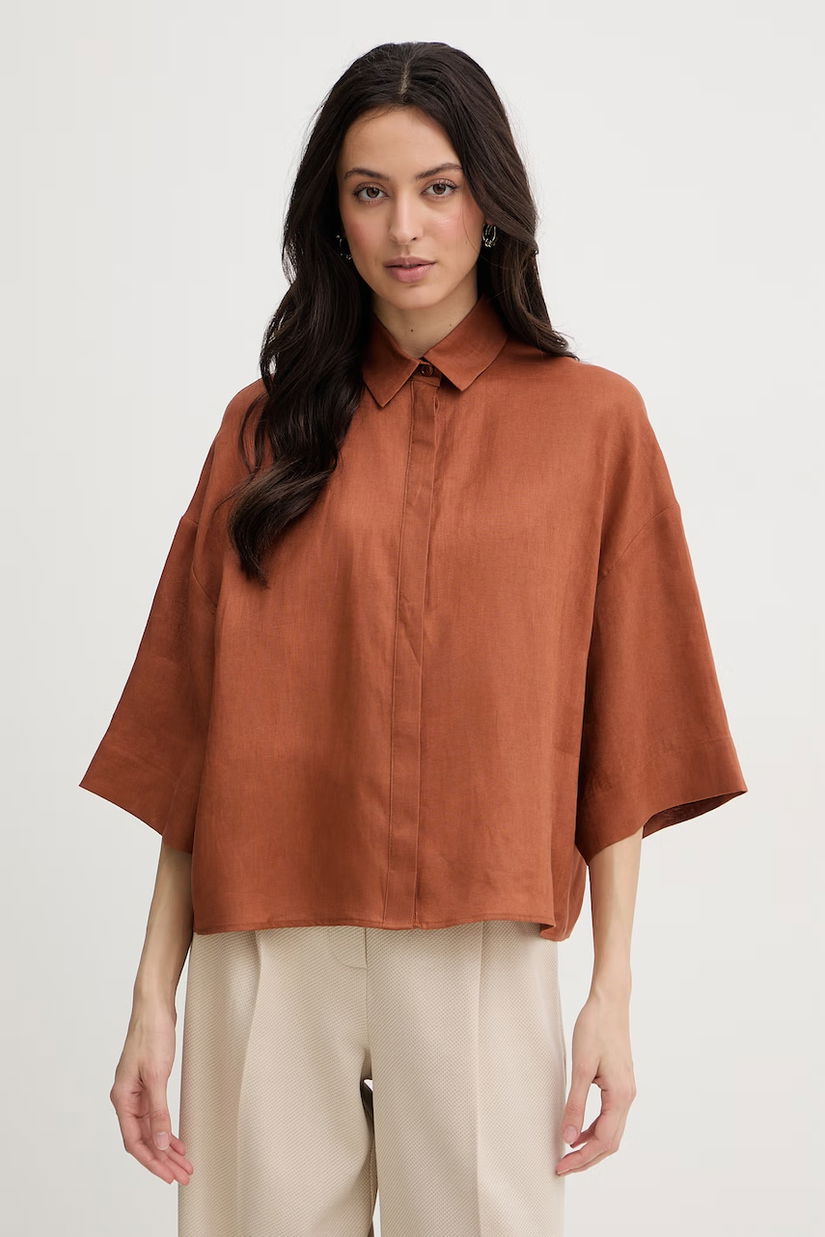 MM by Max Mara cămașă pentru femei, din in RITO