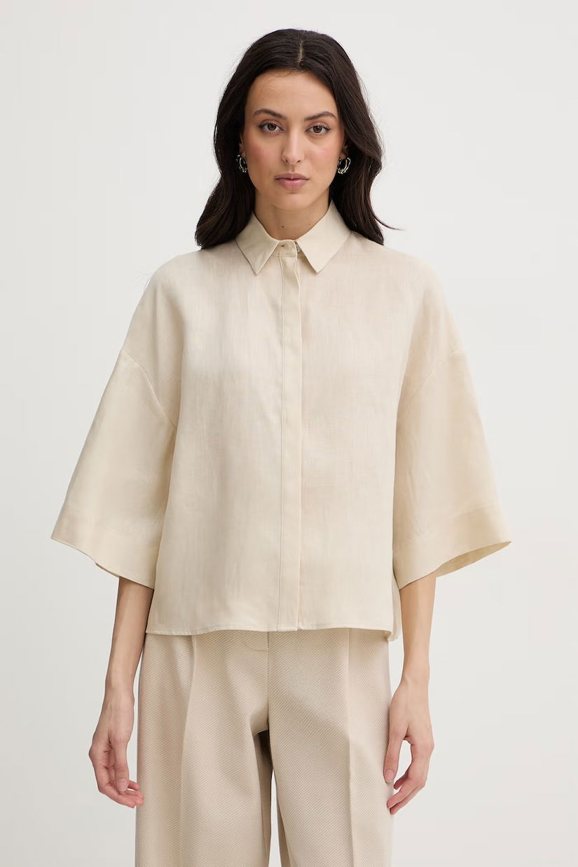 MM by Max Mara cămașă pentru femei, din in RITO