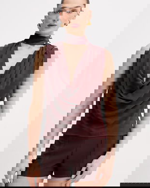 Elisabetta Franchi bluză pentru femei, cu vâscoză