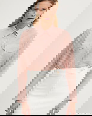 Marella cămașă de pentru femei, cu amestec de mătase FATE