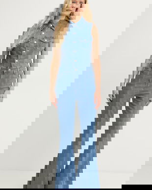 Guess salopetă pentru femei, din vâscoză HARLO