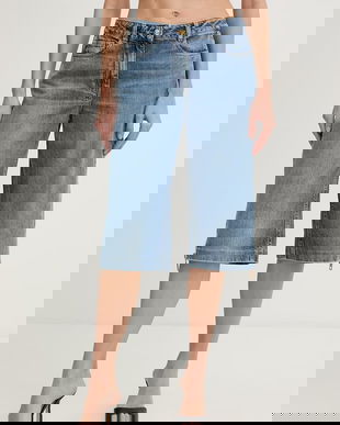 Elisabetta Franchi bermude pentru femei, din denim