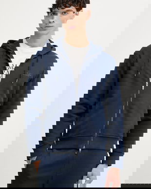 Armani Exchange hanorac cu fermoar și glugă pentru bărbați, din bumbac