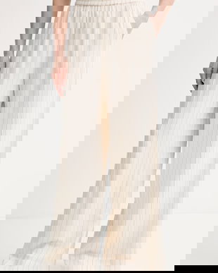 Gestuz pantaloni pentru femei, cu amestec de in