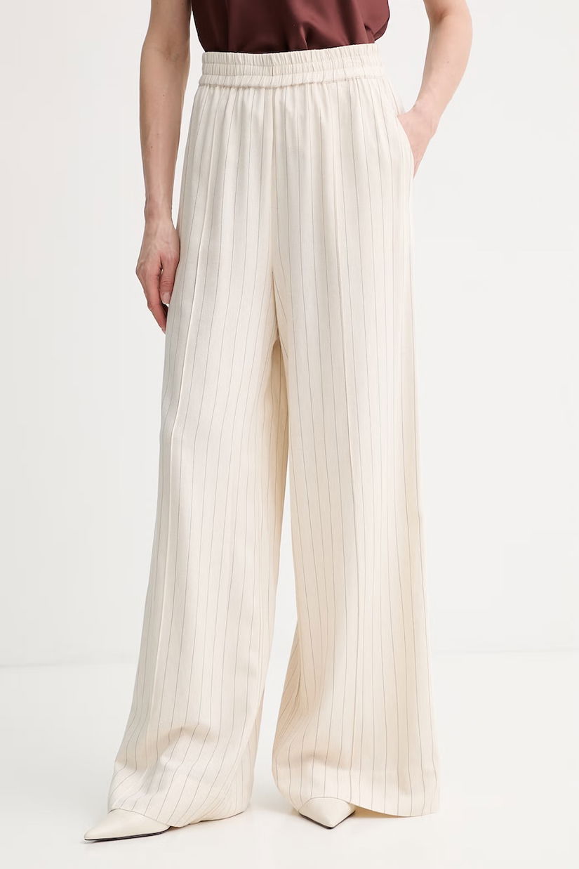 Gestuz pantaloni pentru femei, cu amestec de in