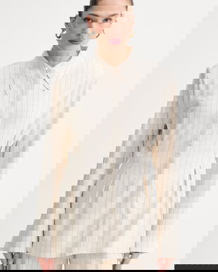 Gestuz cămașă pentru femei, cu amestec de in