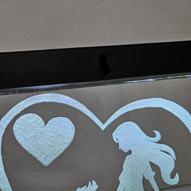 Lampă LED Personalizată  - La Mulți Ani - MAMA de BAIAT - Gravata Manual