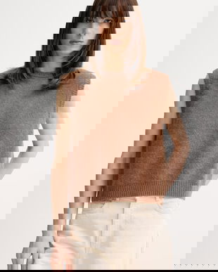 American Vintage vestă din amestec de lână