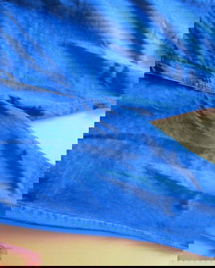 blugi albastri largi