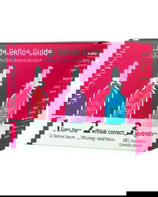 SHORT LIFE - Set de Serumuri pentru Ingrijirea Tenului Skincyclopedia Age Refine Guide Camco - Retinol, Matrixyl 3000, Hyaluronic Acid contin