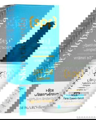 SHORT LIFE - Crema Ser Hidratant pentru Fata cu SPF 50 - Skincyclopedia Face-Cream Serum High Sun Protection, Camco, 30 ml