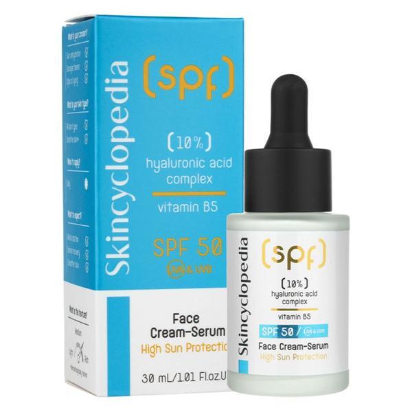 SHORT LIFE - Crema Ser Hidratant pentru Fata cu SPF 50 - Skincyclopedia Face-Cream Serum High Sun Protection, Camco, 30 ml