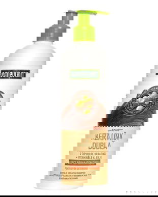 Sampon Keratina Dubla 2 tipuri de keratina + Vitaminele A, B5, E, 400 ml