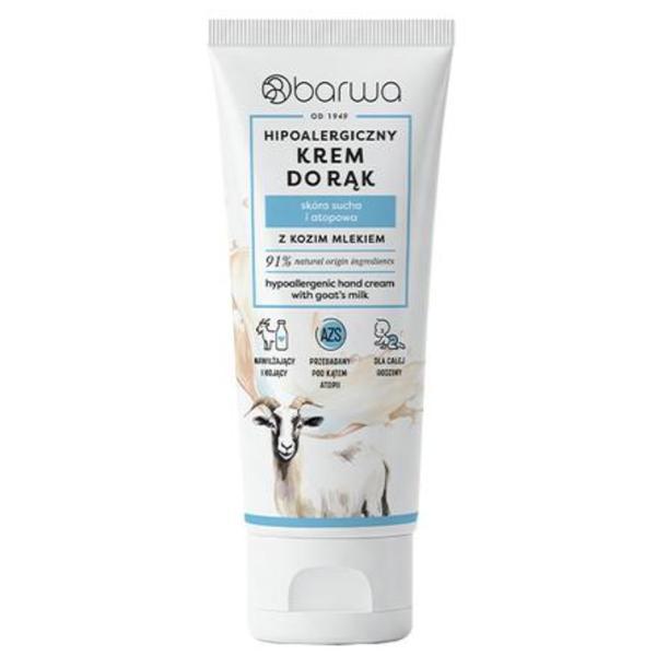 Crema de maini hipoalergenica cu lapte de capra Barwa Cosmetics, 75 ml