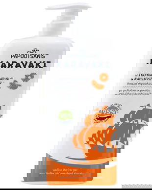 Gel de Dus cu Mandarine si Galbenele - Karavaki Tangerine &amp; Calendula Shower Gel, 750 ml