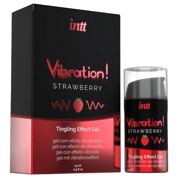 Gel lubrifiant Intt Vibration aroma capsuni 15 ml