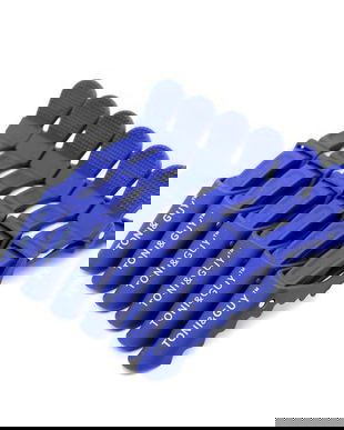 Clame pentru păr, 6 bucăți, albastre