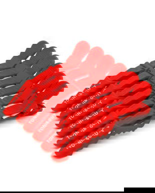 Clame pentru păr, 6 bucăți, roșii