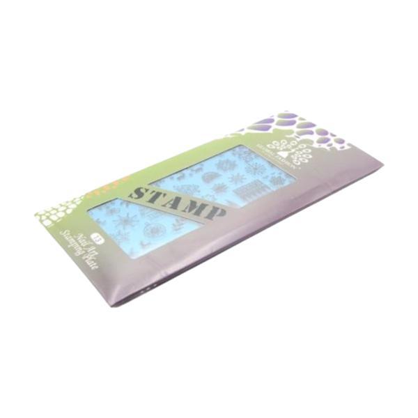 Matrita pentru stampila unghii de Anul Nou #13, Global Fashion, L027, 12,5*6,5 cm