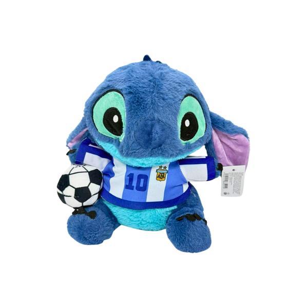 Jucarie Plus Stitch Fotbal 2026 tricou albastru, 20 cm