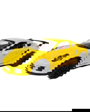 Masinuta Metalica Die-Cast Galbena, 10 cm