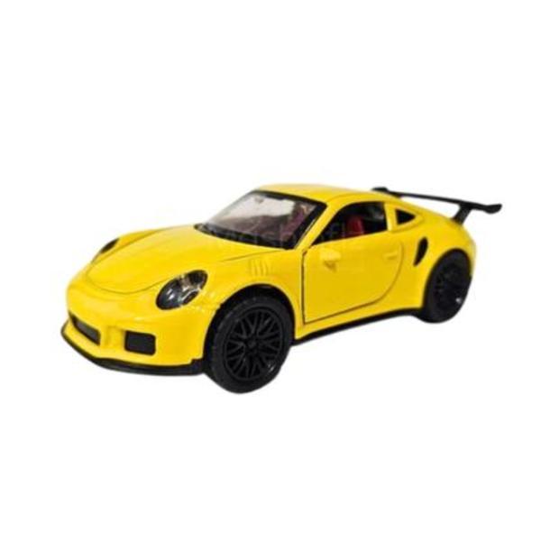 Masinuta Metalica Die-Cast Galbena, 10 cm