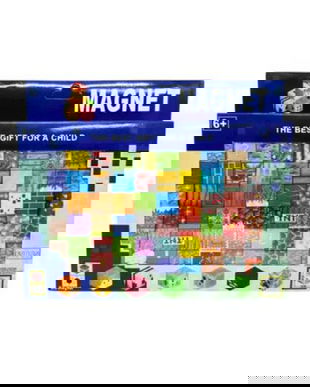 Set Cuburi Magnetice Minecraft, 60 Bucati