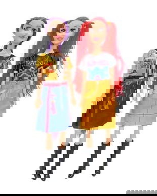 Set 2 Papusi K-Pop cu Articulatii Mobile, 30 cm - Rumi si Mira