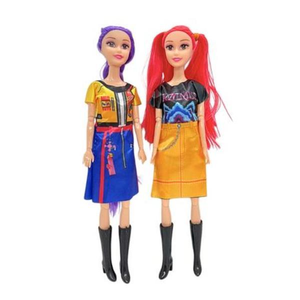 Set 2 Papusi K-Pop cu Articulatii Mobile, 30 cm - Rumi si Mira