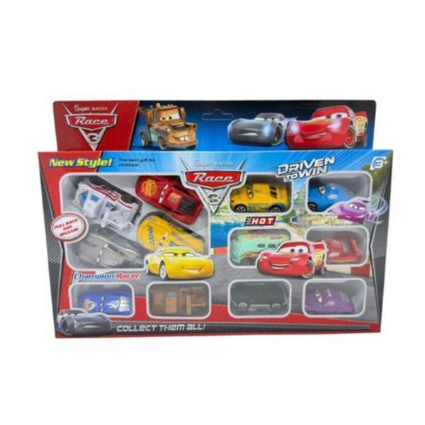 Set Masinute Cars, 12 Bucati - Masinute Metalice 5 cm